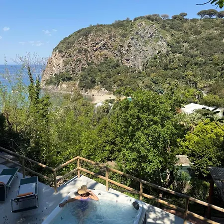 Casa Rosada Ischia - Vista Mare Con Jacuzzi וילה